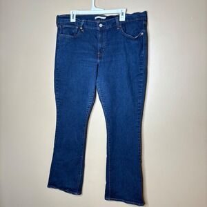 Levi Strauss 415 Women Relaxed Bootcut Medium Wash Denim 5 Pocket Stretch Sz 34